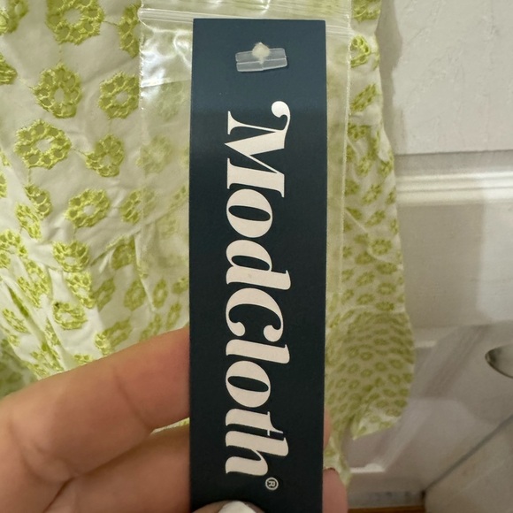 ModCloth Day Trippin Eyelet Trapeze Dress Size Large - Picture 4 of 6